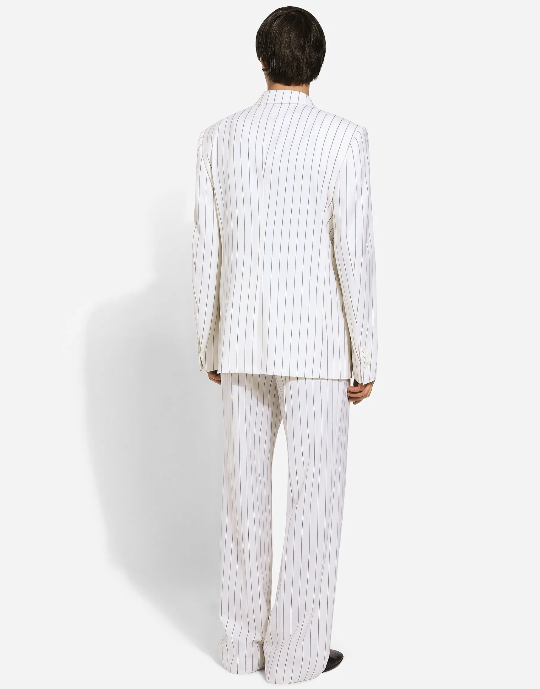 Double-breasted pinstripe Sicilia-fit jacket