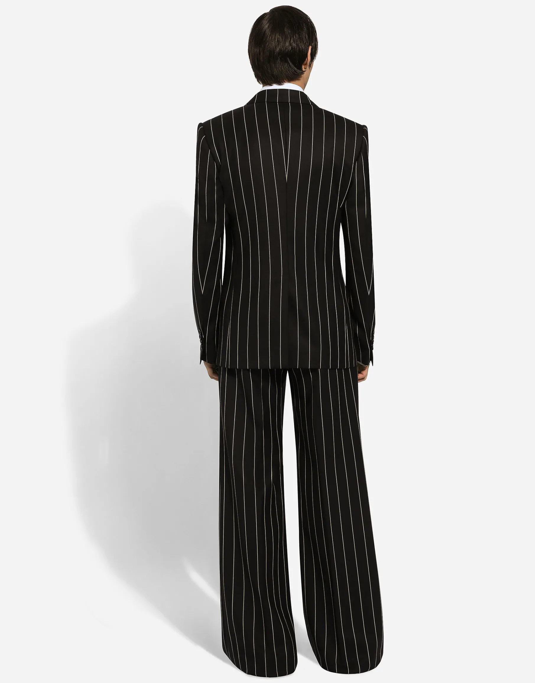 Double-breasted pinstripe Sicilia-fit jacket