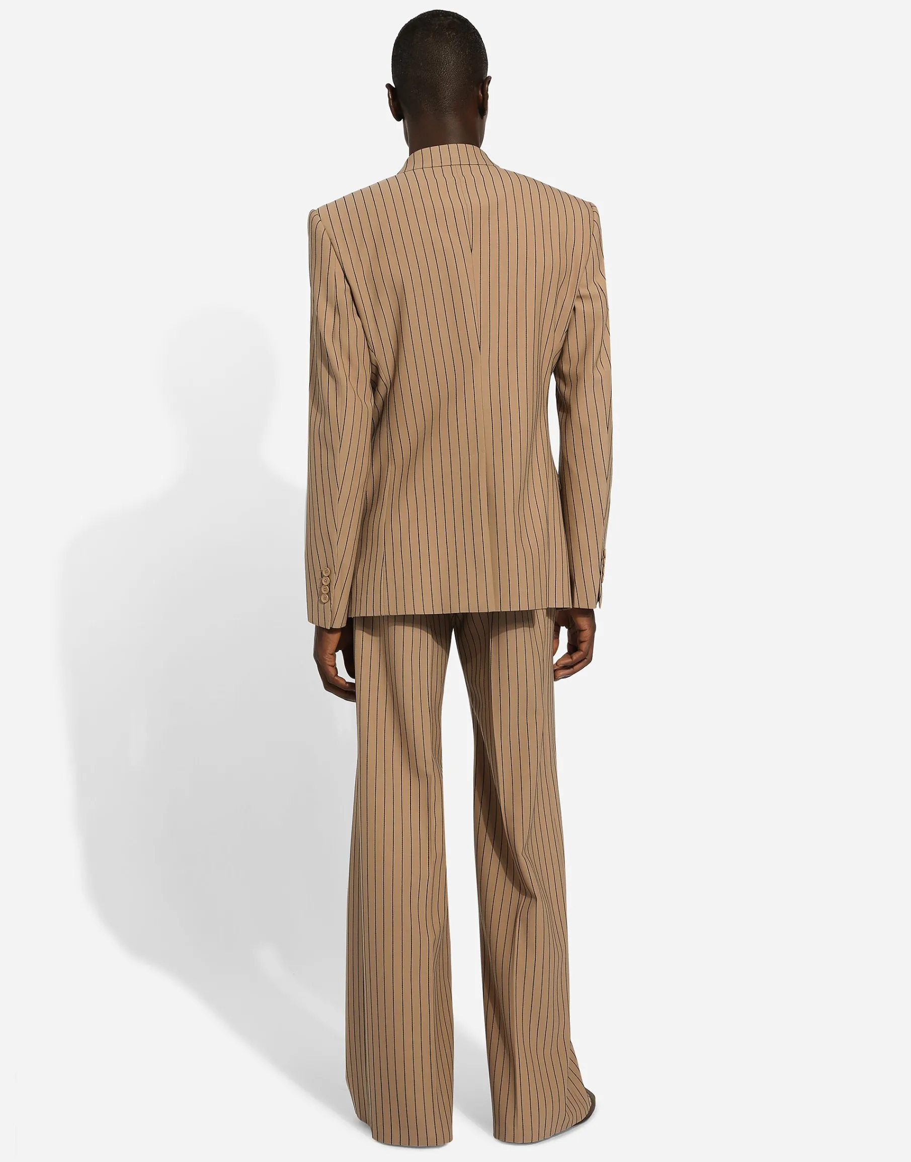 Double-breasted pinstripe Sicilia-fit jacket