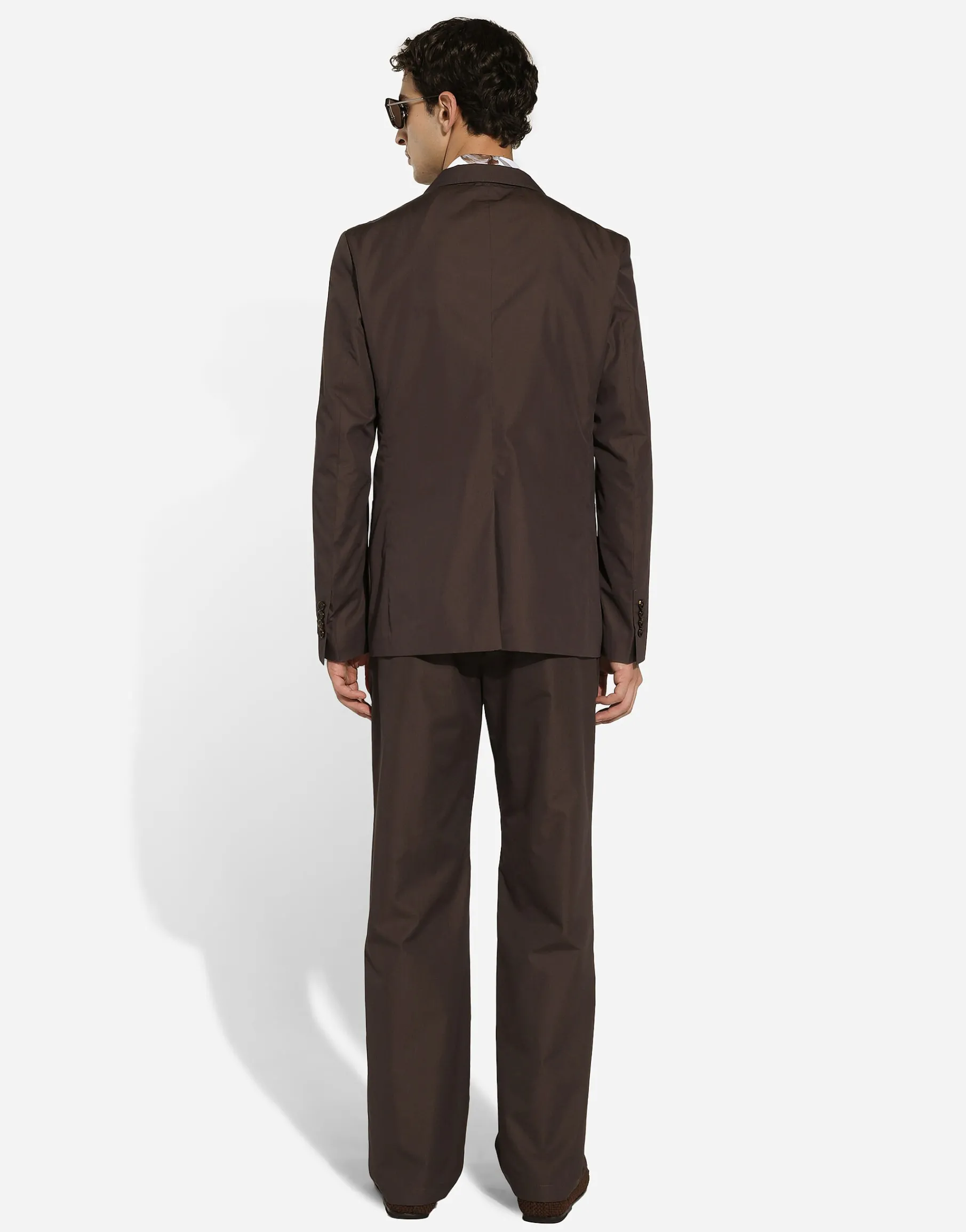 Double-breasted poplin Portofino-fit jacket