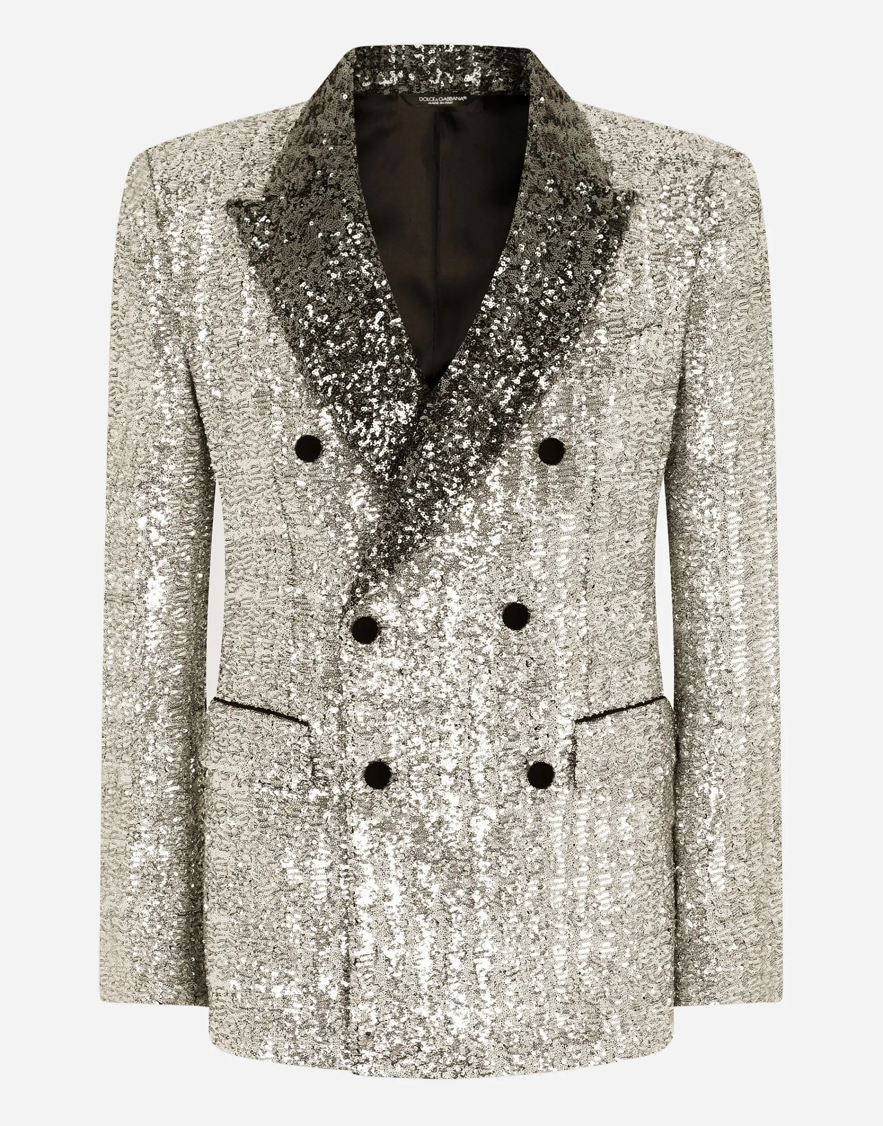 Double-breasted sequined Sicilia-fit jacket