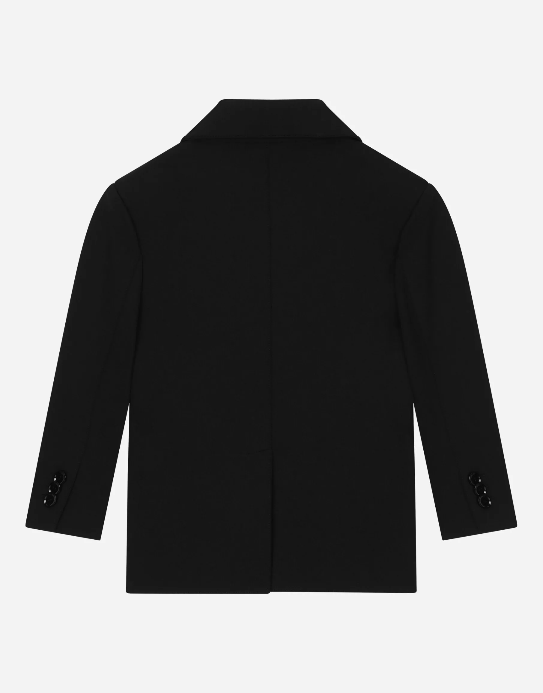 Double-breasted technical jersey jacket