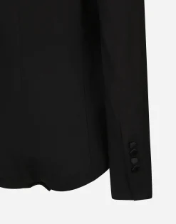 Double-breasted tuxedo jacket bodysuit