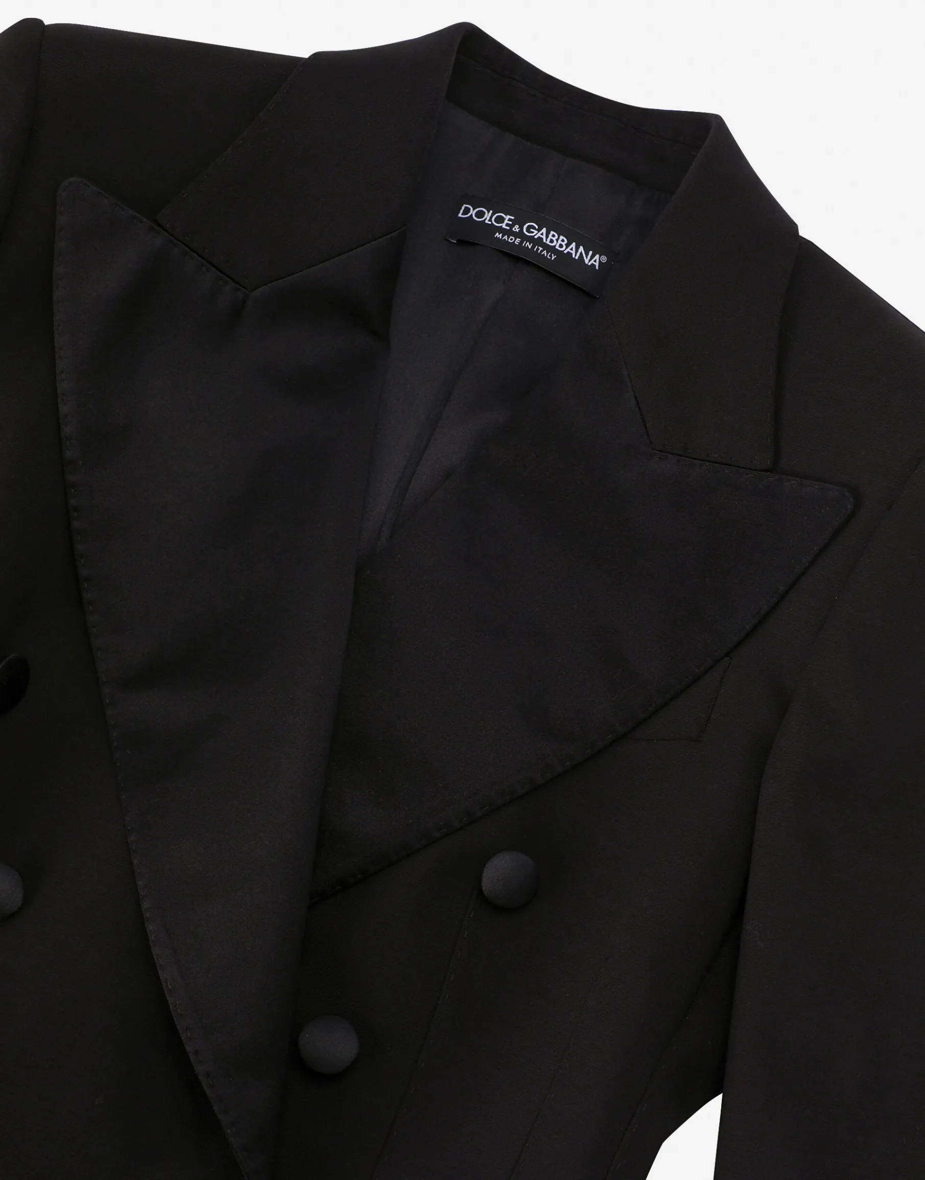 Double-breasted tuxedo jacket bodysuit