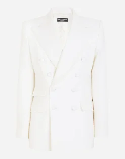 Double-breasted virgin wool jacket