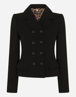 Double-breasted virgin wool jacket
