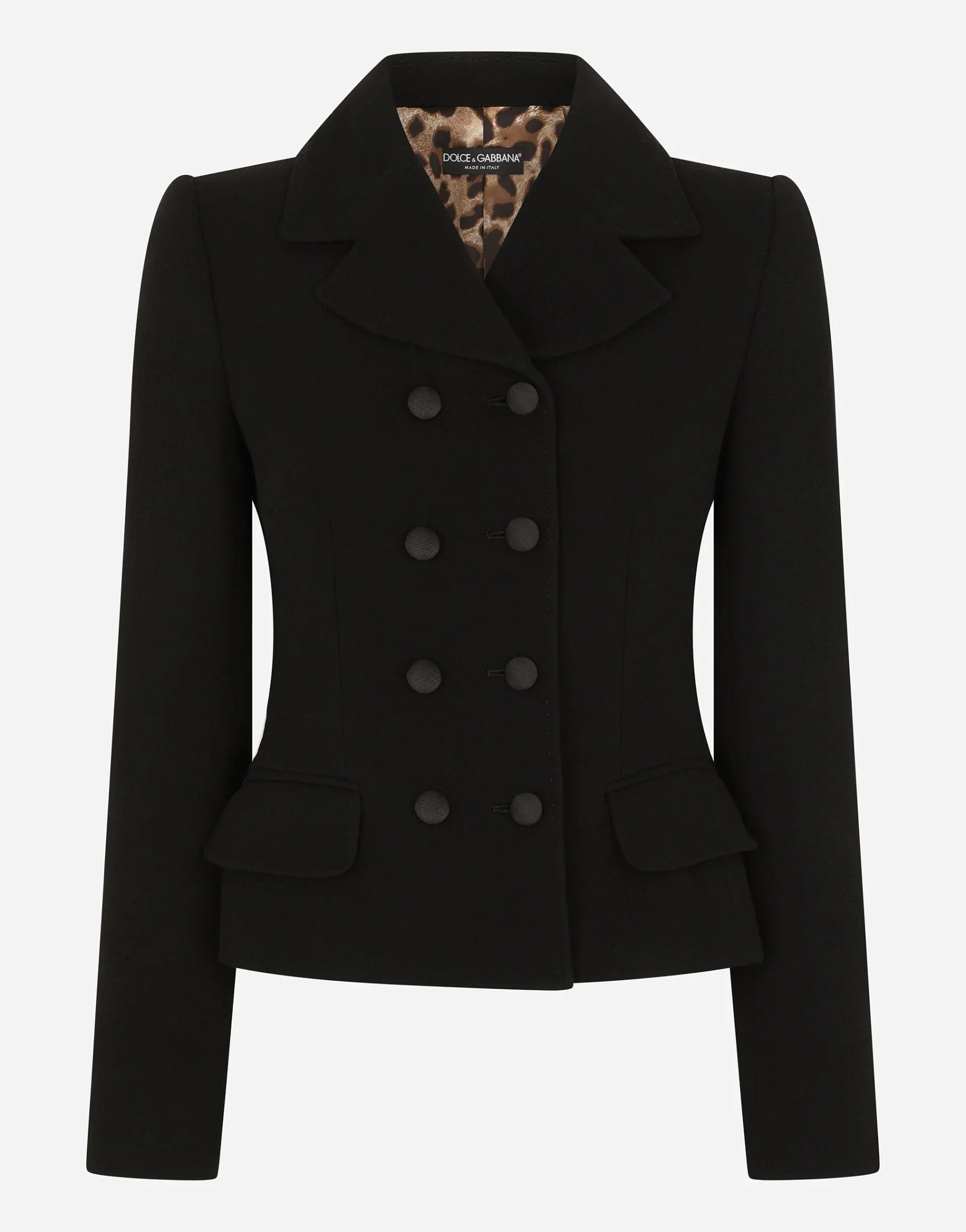 Double-breasted virgin wool jacket