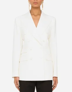 Double-breasted virgin wool jacket