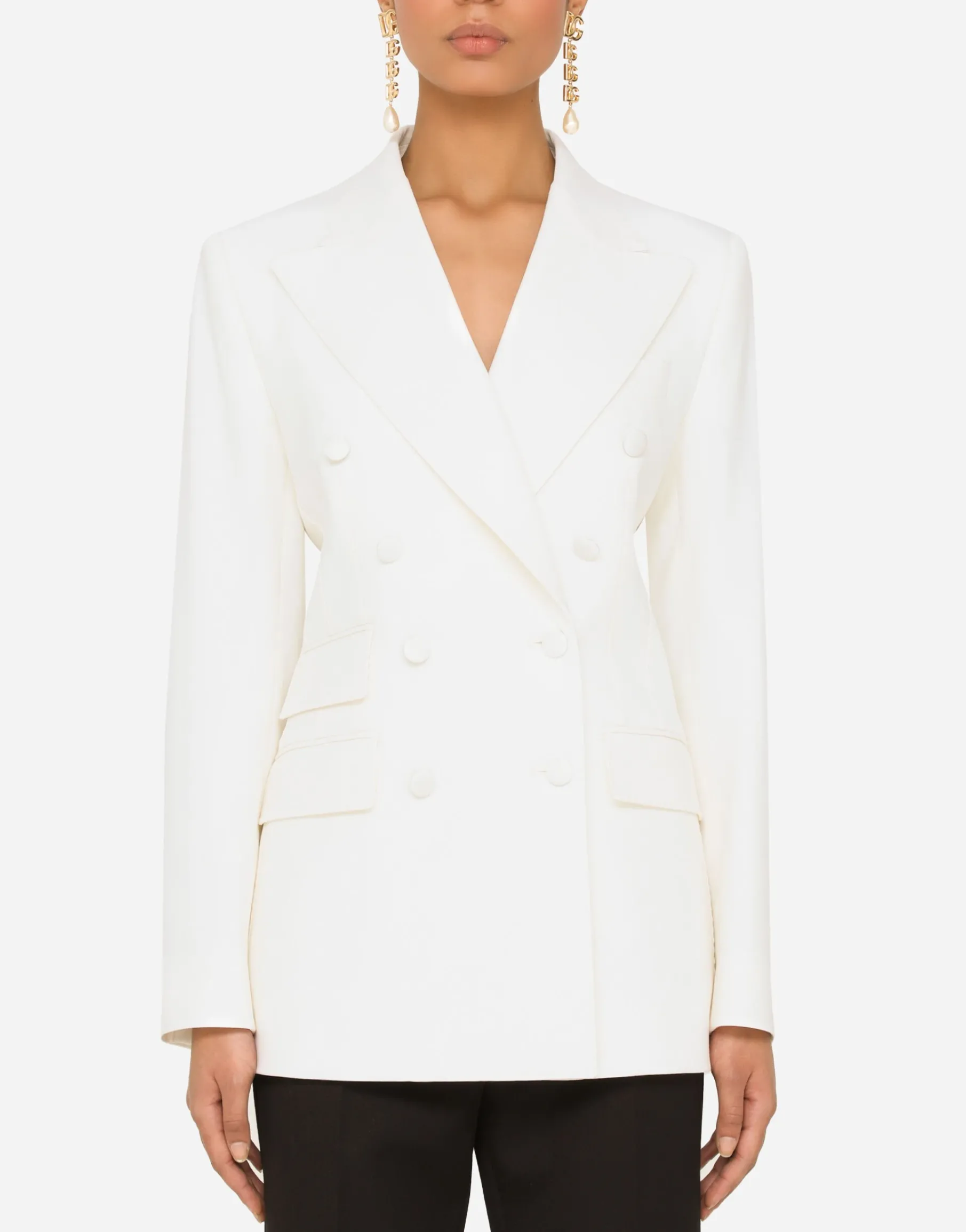 Double-breasted virgin wool jacket
