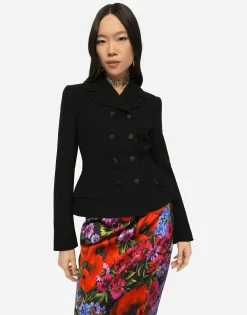 Double-breasted virgin wool jacket