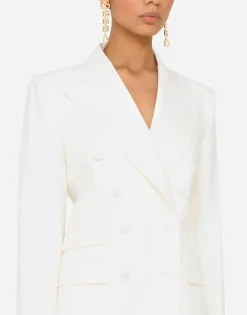 Double-breasted virgin wool jacket