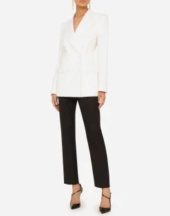 Double-breasted virgin wool jacket
