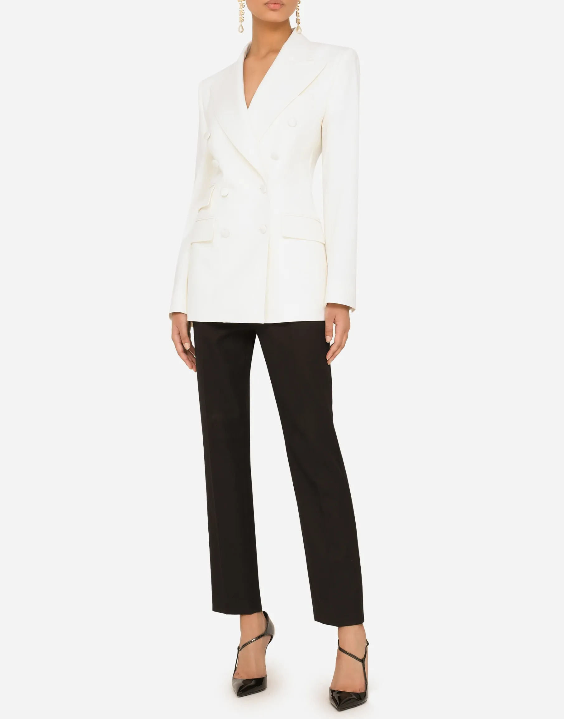 Double-breasted virgin wool jacket