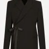 Double-breasted wool jacket