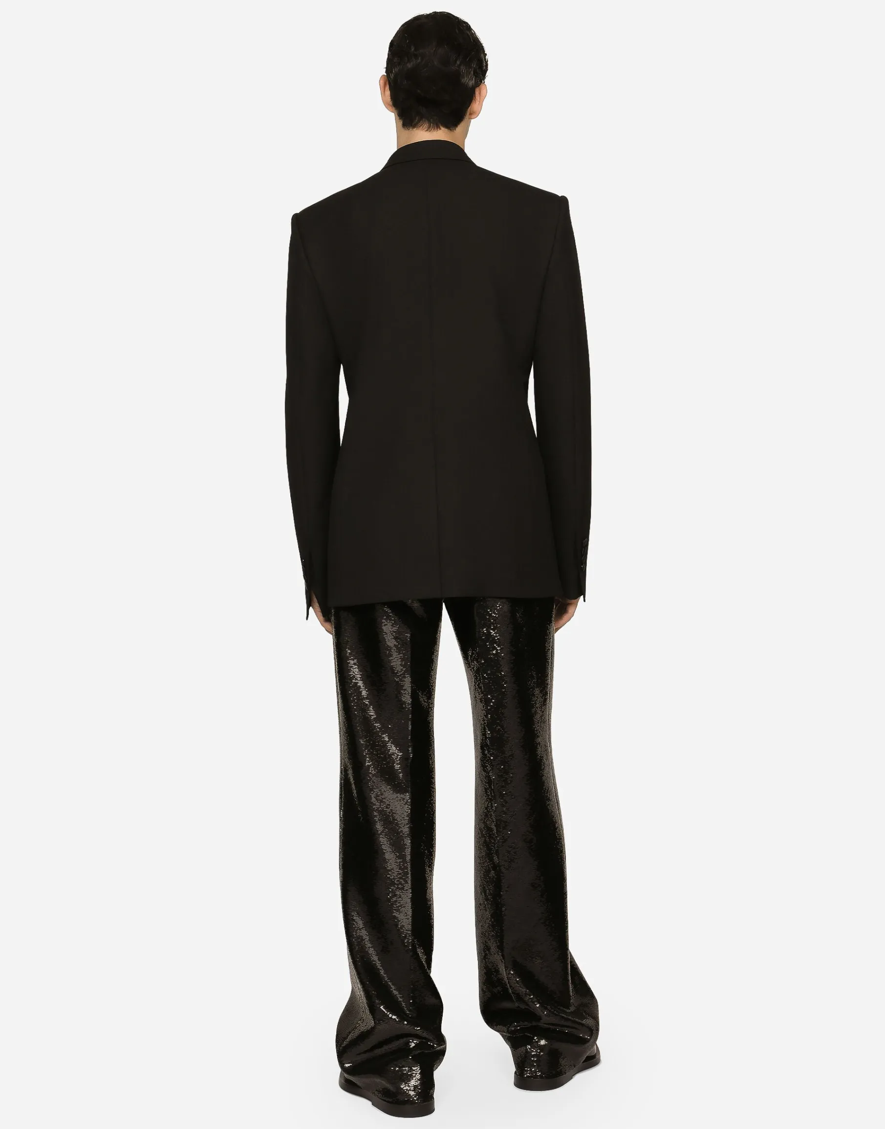 Double-breasted wool Sicilia-fit tuxedo jacket