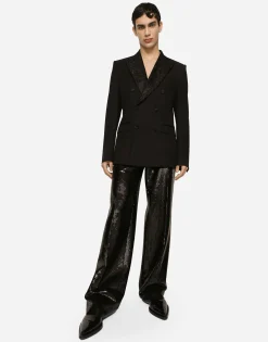 Double-breasted wool Sicilia-fit tuxedo jacket