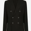 Double-breasted wool Taormina-fit jacket