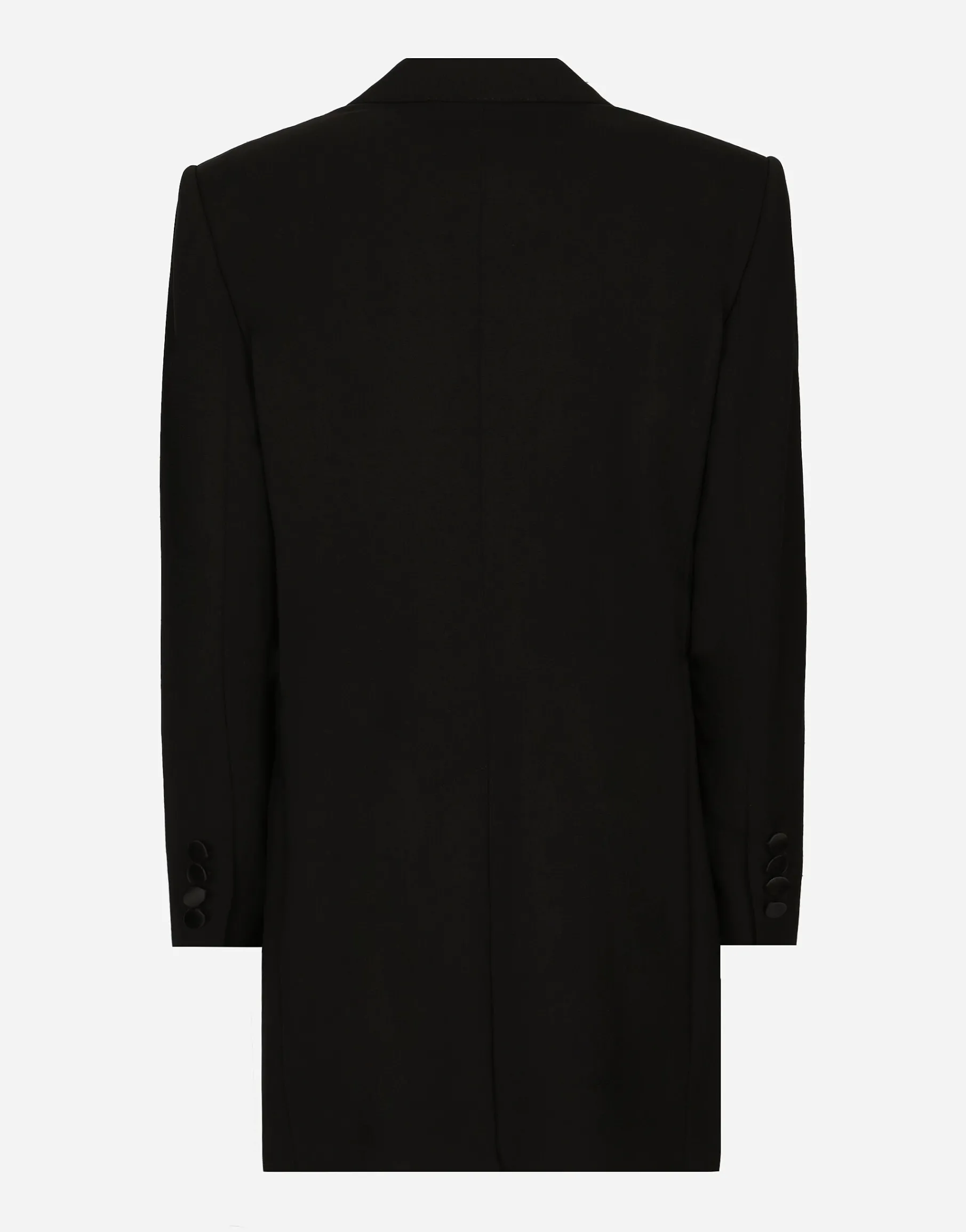 Double-breasted woolen jacket