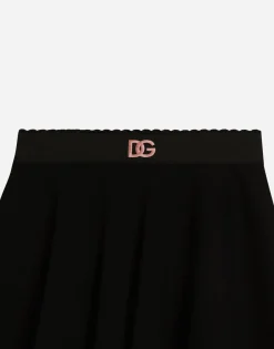 Double-face jersey skirt with DG logo