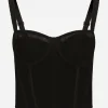 Draped tulle corset
