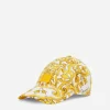 Drill baseball cap with majolica print