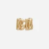 Ear cuff earrings with DG logo