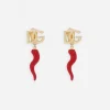 Earrings with DG logo and horn
