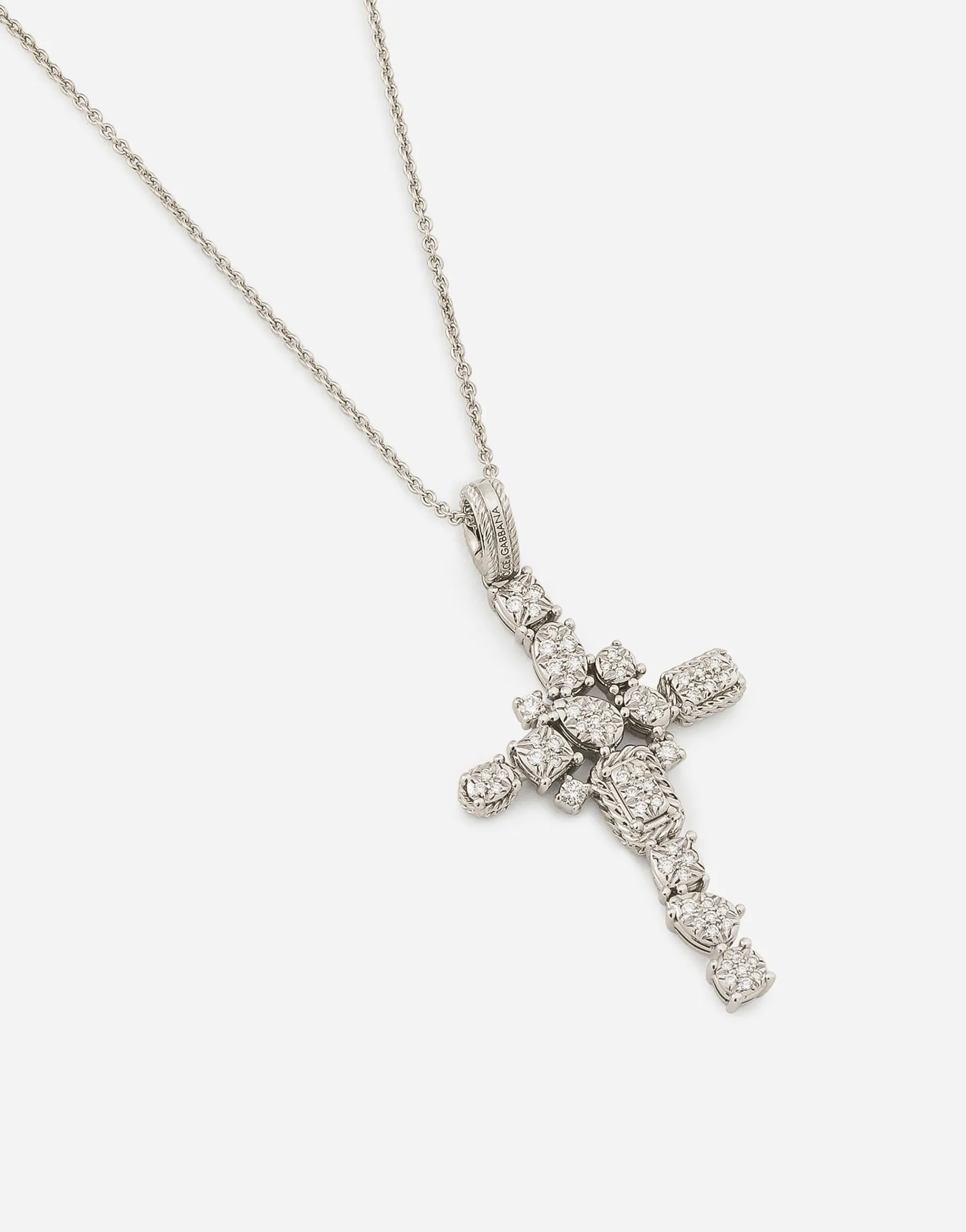Easy Diamond earrings in white gold 18kt and diamonds pavè