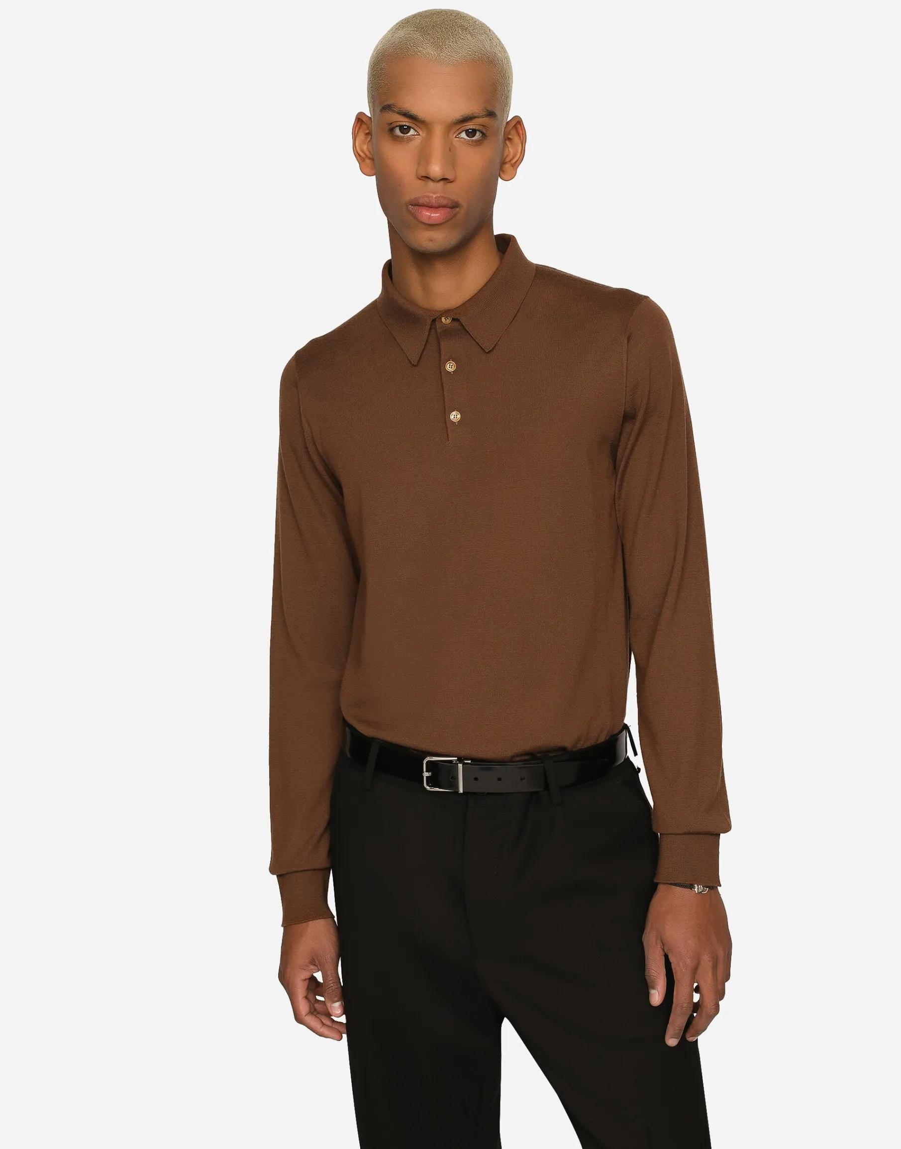 Extra-fine cashmere polo-shirt