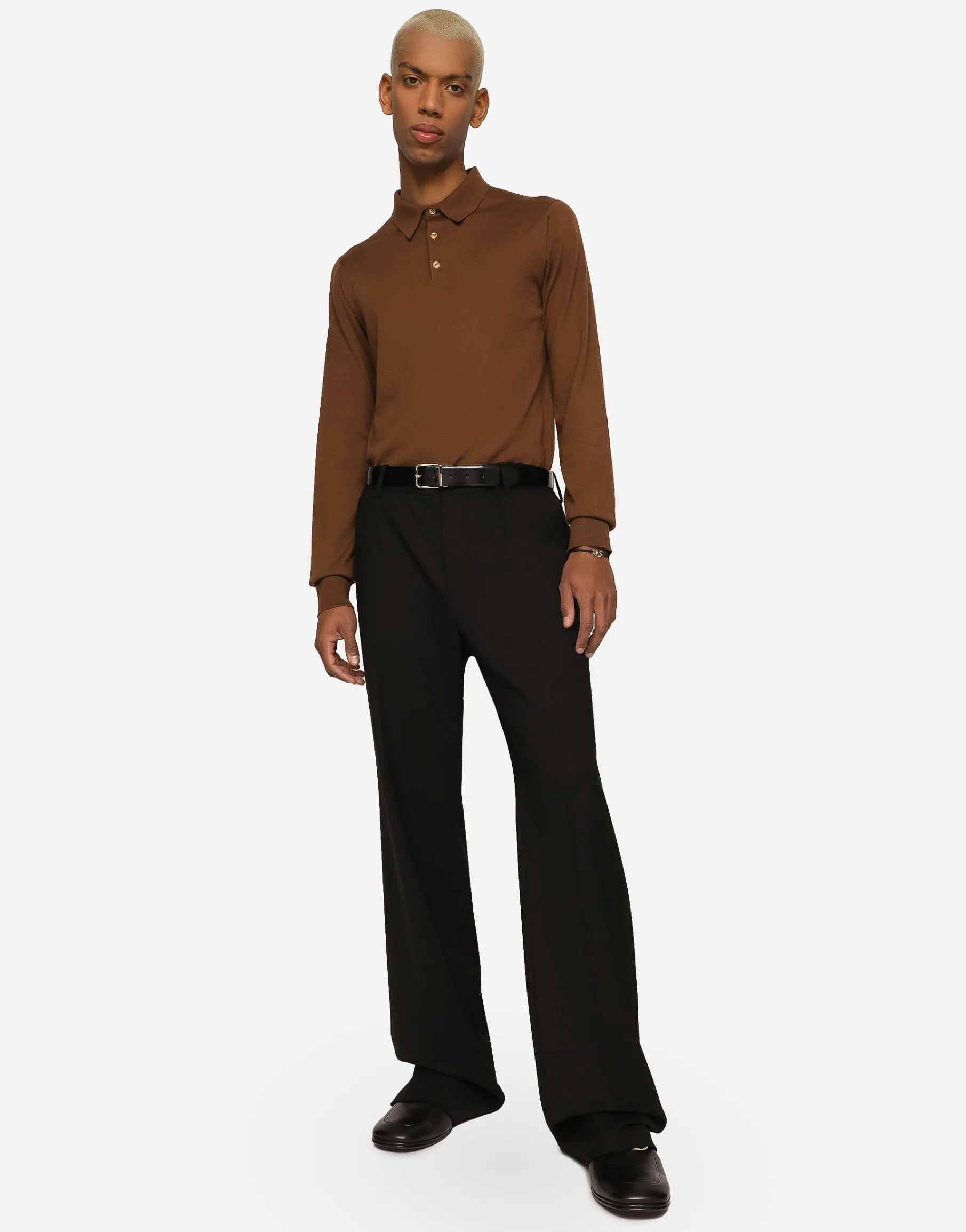 Extra-fine cashmere polo-shirt