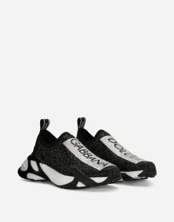 Fast sneakers with fusible rhinestones