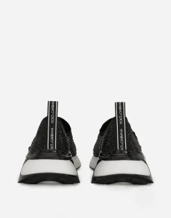 Fast sneakers with fusible rhinestones