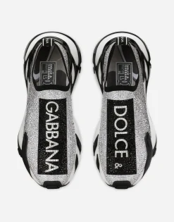 Fast sneakers with fusible rhinestones