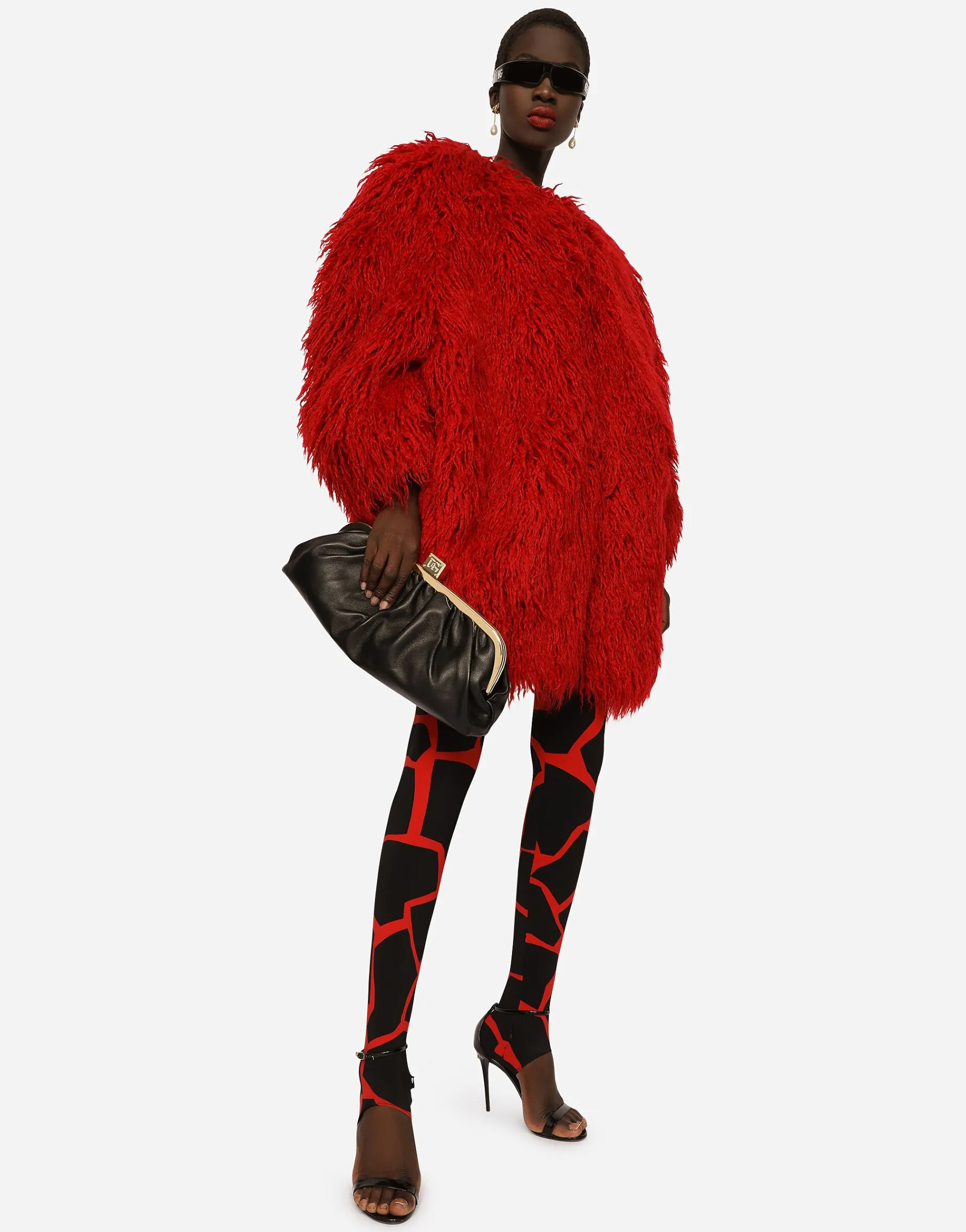Faux fur coat