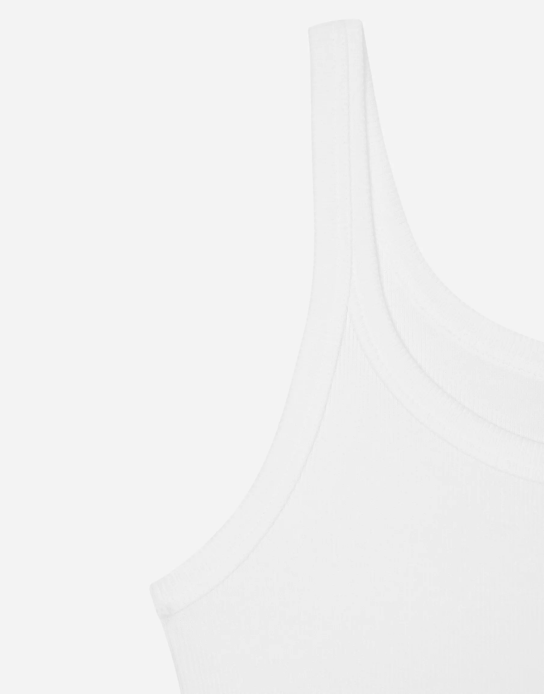 Fine-rib cotton singlet