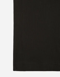 Fine-rib tank top