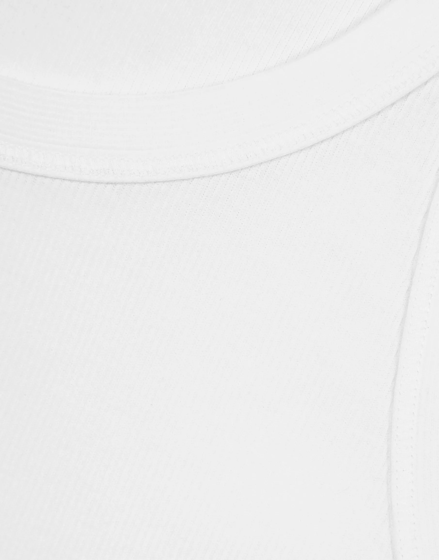 Fine-rib washed cotton singlet