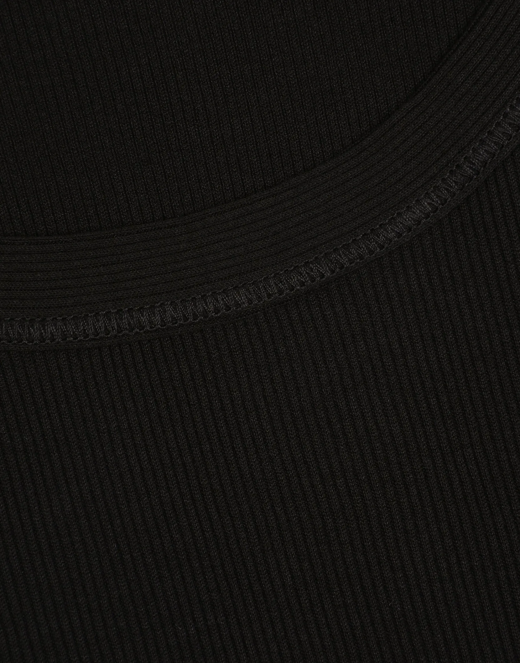 Fine-rib washed cotton singlet