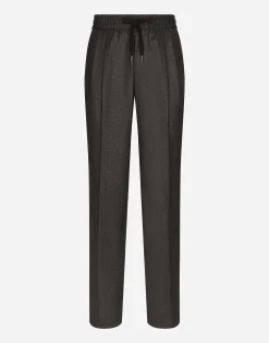 Flannel jogging pants