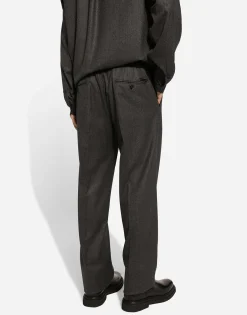 Flannel jogging pants