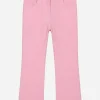 Flared cady pants with DG logo