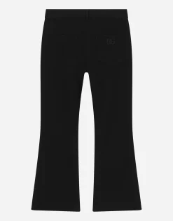 Flared cady pants with DG logo