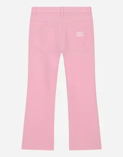 Flared cady pants with DG logo