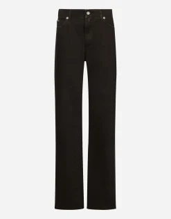 Flared denim jeans