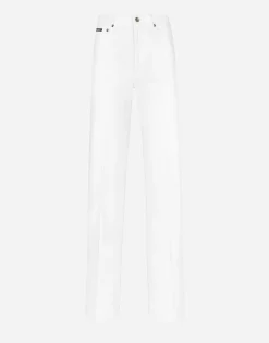 Flared denim jeans