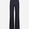 Flared denim jeans