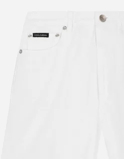 Flared denim jeans