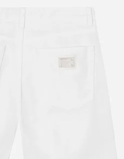 Flared denim jeans