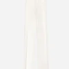 Flared double crepe pants
