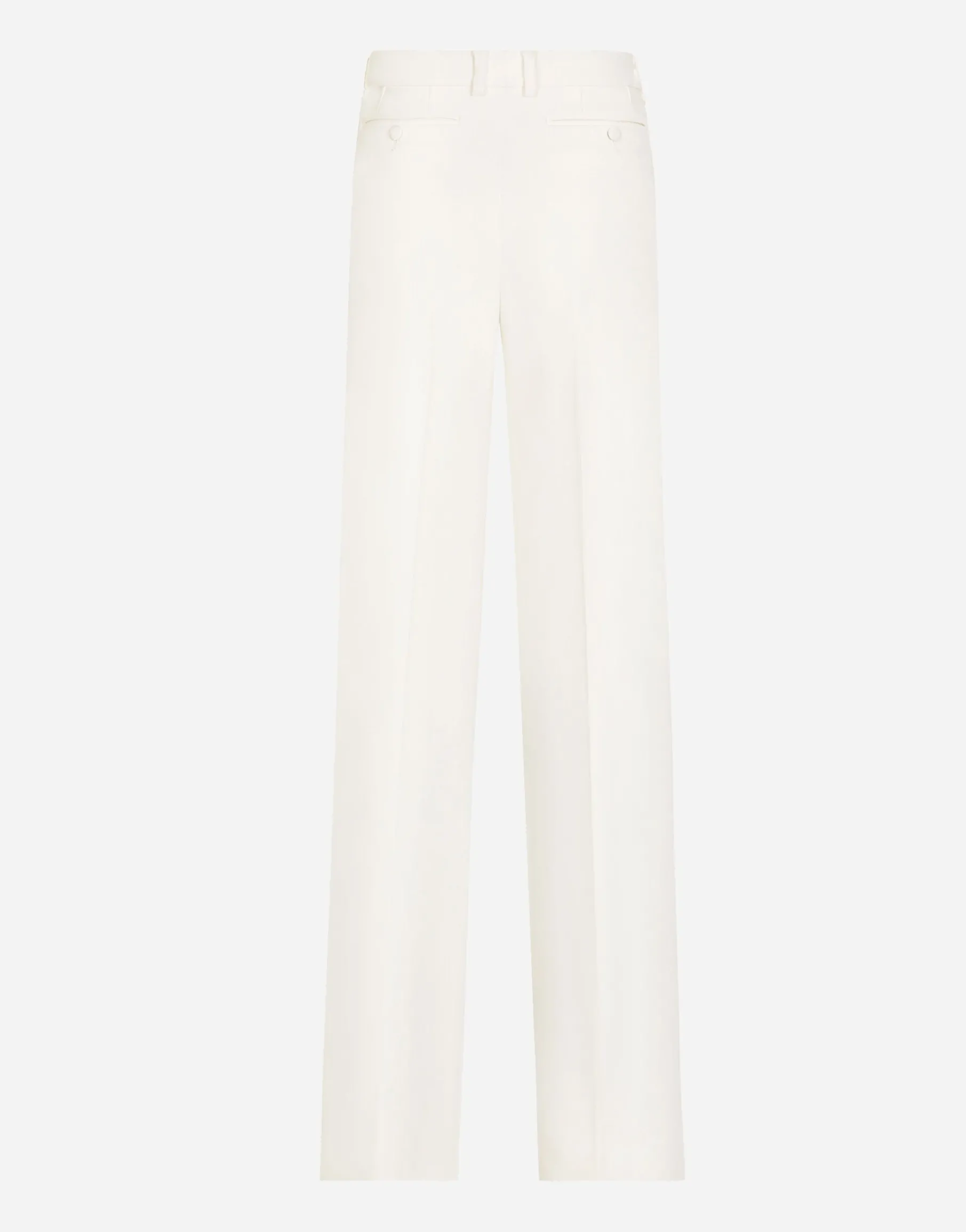 Flared double crepe pants